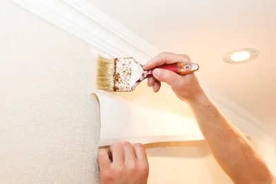 Pose de papier peint à Saint-Urcize — revêtements muraux et toiles de verre